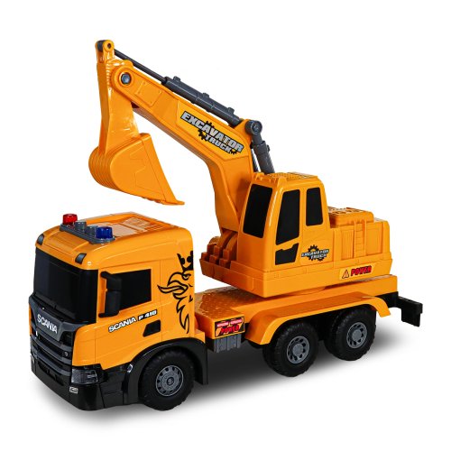 Автомодель TechnoDrive Super Big Truck Экскаватор Scania (свет, звук) 5006KS