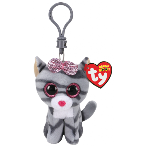Мягкая игрушка-брелок TY Beanie Boo`s Котенок Kiki, 12 см 35243
