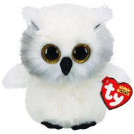 Детская игрушка мягконабивная TY Beanie Boo's 36480 Белая сова "AUSTIN" 25см