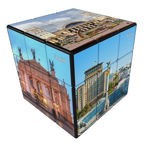 Головоломка V-CUBE Брендовый кубик Ukraine