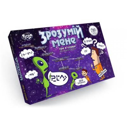 Настольная развлекательная игра Danko Toys Пойми меня, укр. NEW DT G 18U