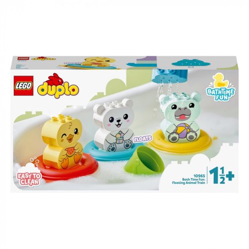 Конструктор Lego Duplo Веселое купание: Плавающий поезд с животными, 14 деталей 10965