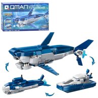 Конструктор Qman 3в1 Акула, подлодка, патрульное судно, 237 деталей 42113