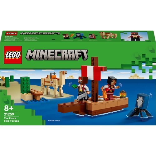 Конструктор Lego Minecraft Путешествие на пиратском корабле, 166 деталей 21259