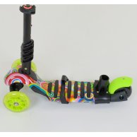Самокат 5в1, PU колеса с подсветкой Best Scooter зеленый 33650