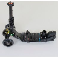 Самокат 5в1, PU колеса с подсветкой Best Scooter черный 35110