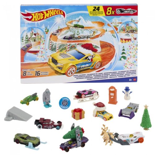 Адвент-календарь Mattel Hot Wheels, 24 окошка HTG00