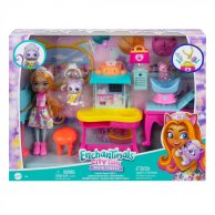 Игровой набор Mattel Медицинский кабинет Кошечки Карлин Enchantimals HLH22