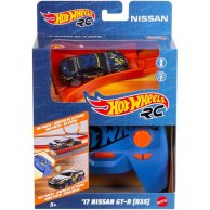 Хот Уилс Перезаряжается радиоуправляемая гонка Ниссан 1/64 на пульте! Hot Wheels Nissan GTR GWB72