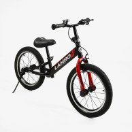 Беговел Corso Lambo Велобег надувные колеса 16", красно-черный LM-72939