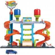 Игровой набор Mattel Автомойка Мегабашня Hot Wheels HDP05