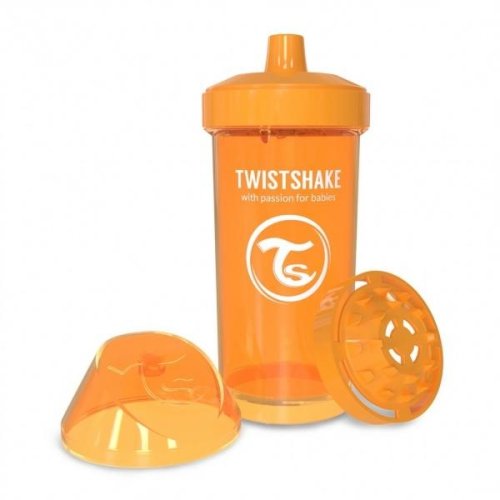 Twistshake детская чашка 360мл 12 + мес, оранжевая