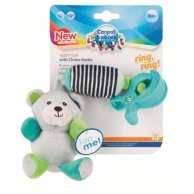 Игрушка плюшевая с колокольчиком Canpol Babies BEARS 0+ серая (68 / 054_grey)