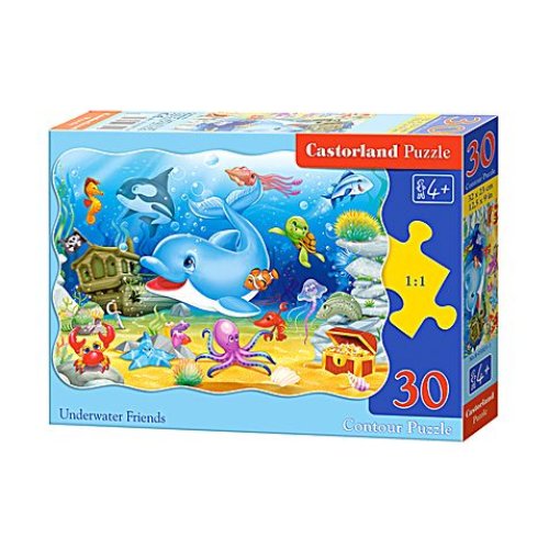 Castorland пазлы подводные друзья 30 эл (B-03501)