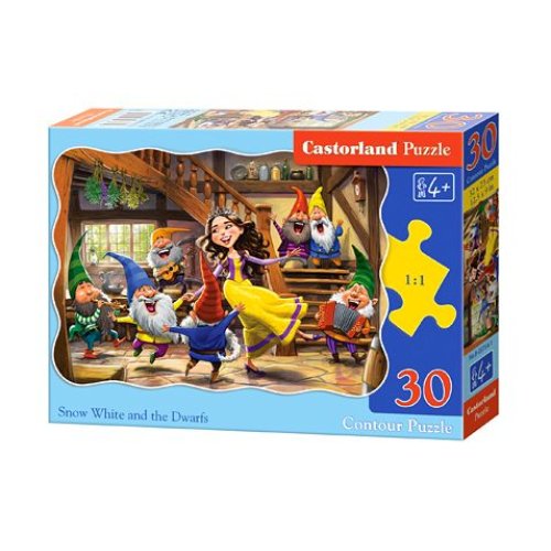 Пазлы Castorland 30 эл. Белоснежка и семь гномов
