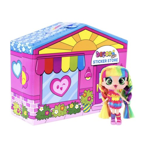 Игровой набор с куклой Decora Дизайнерский магазин наклейок D1009