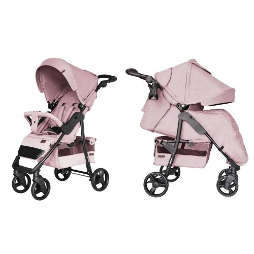 Коляска прогулочная CARRELLO Quattro +дождевик M +москитка (8502/3(M)Vanilla Pink)