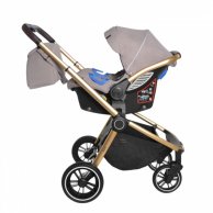 Коляска универсальная CARRELLO Epica CRL-8511 (3in1) Almond Beige +дождевик