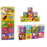Мягкие кубики 4FUN Game Club Буквы и цифры, 8 шт 10950