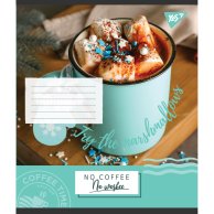 Тетрадь А5 96 Кл. YES No Coffee No Work (765563)