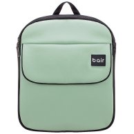 Коляска 2 в 1 Bair Mirello Plus кожа 100% Мята - черный MP-33/30