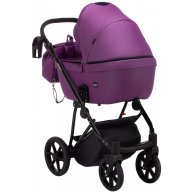 Коляска 2 в 1 Bair Infinity кожа 100% Purple (Фиолетовый) BI-07