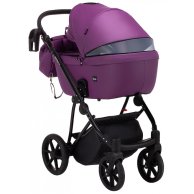 Коляска 2 в 1 Bair Infinity кожа 100% Purple (Фиолетовый) BI-07