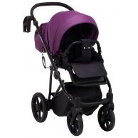 Коляска 2 в 1 Bair Infinity кожа 100% Purple (Фиолетовый) BI-07