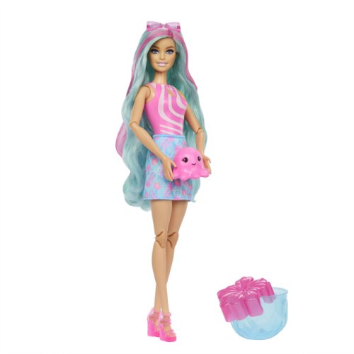 Кукла Barbie Pop Reveal Морской слаши Барби бирюзовый стаканчик JKF62