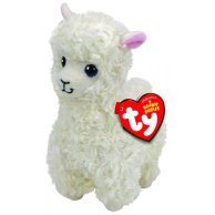 TY Beanie Babie Белая лама "Lily" 15см