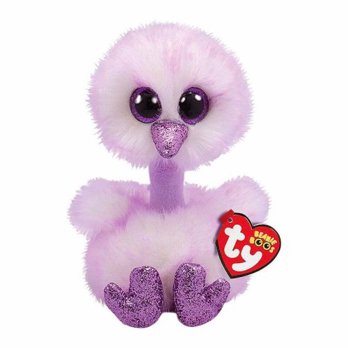 TY Beanie Boo's Лавандовый страус "Kenya" 15см