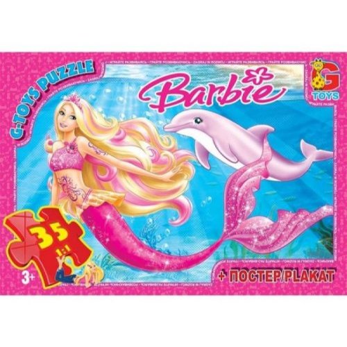 Пазлы ТМ "G-Toys" из серии "Barbie", 35 элементов