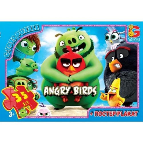 Пазли ТМ "G-Toys" из серии "Angry Birds" (B001030)