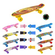 Пенни борд ToyCloud с подсветкой колес, дека 56х15 см, в ассорт. SC24154