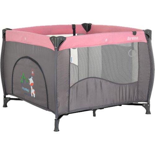 Манеж ME 1030 ARENA Pink Len квадратный детский