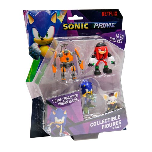 Набор фигурок Sonic Prime Приключения Соника, 5 фигурок, 6,5 см SON2040D