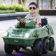 Детский электромобиль Bambi Танк зеленый M 4862 BR-5