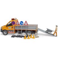 Машинка Bruder MB Sprinter Дорожная служба с фигуркой, аксессуарами 02677