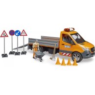 Машинка Bruder MB Sprinter Дорожная служба с фигуркой, аксессуарами 02677