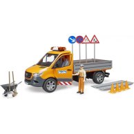Машинка Bruder MB Sprinter Дорожная служба с фигуркой, аксессуарами 02677