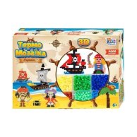 Термомозаика 4FUN Game Club 3D Пираты, 4000 бусин, 3 основы 85758