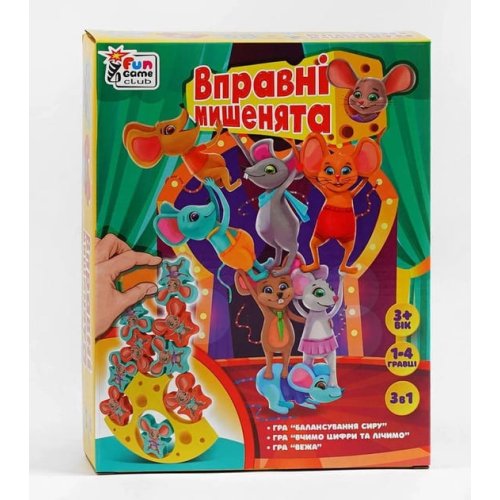 Настольная игра-балансир 4FUN Game Club Ловкие мышата 87231