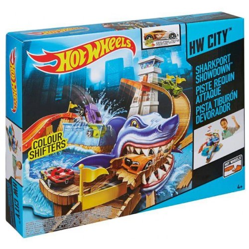 Трек Mattel Охота на акулу Hot Wheels Измени цвет BGK04