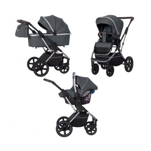 Коляска универсальная CARRELLO Aurora 3in1 Iron Grey CRL-6502/2