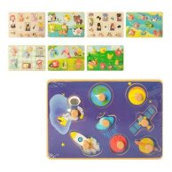 Деревянная игрушка Рамка-вкладыш с ручкой (MD2384)