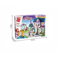 Конструктор розовая серия,библиотека,фигурки, Qman (2608)