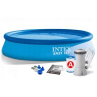 Надувной семейный бассейн Intex с 230V фильтр-насосом 28132