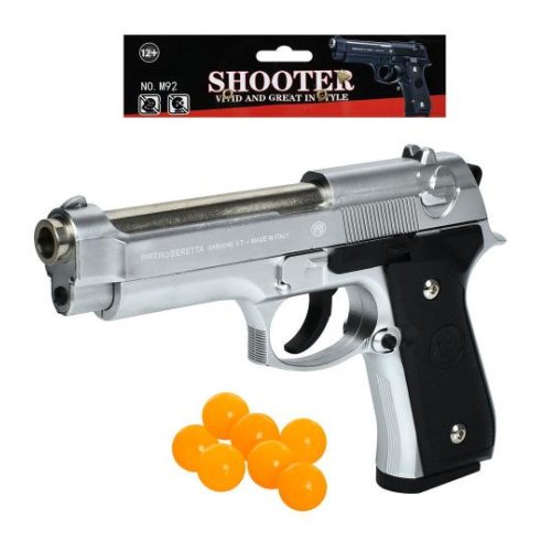 Игрушечный пистолет с пластиковыми пульками, 21,5 см M92A