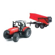 Машинка Bruder Трактор Massey Ferguson 7480 с прицепом-самосвалом 02045