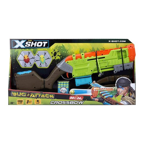 X-Shot Скорострельный бластер Crossbow Вогонь по жукам (2 жука, 12 патронов)